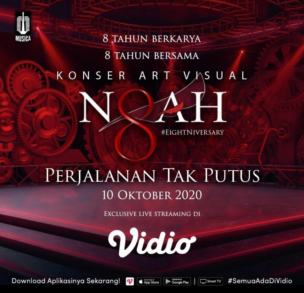 Rayakan Ulang Tahun ke-8, NOAH Gelar Konser Art Visual Pertama di Indonesia